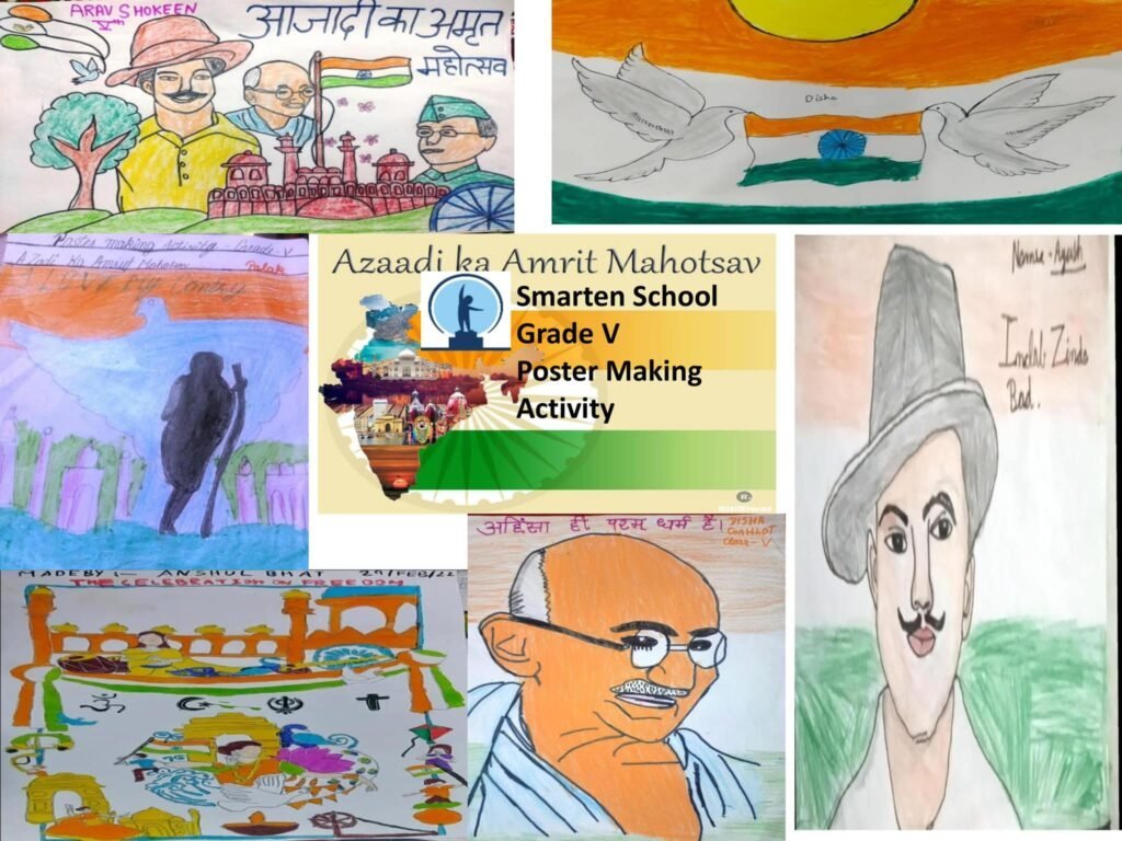 Poster making activity at Smarten School